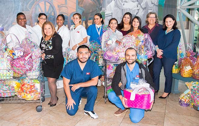 ACC-Lynwood Students Decorate 110 Easter Baskets for Pediatric Patients Galley