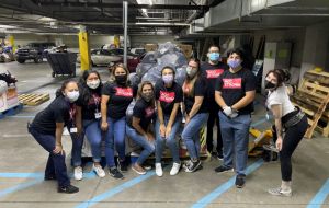 ACC-Los Angeles Student Ambassadors Help Sort Clothing at Midnight Mission Gallery